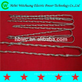 Preformed dead end guy grip for ADSS optical fiber accessories